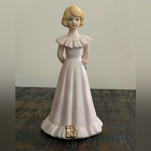 Growing Up Birthday Girls Figurine - age 13